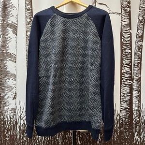 Scotch & Soda navy sweater with raglan sleeves size XL